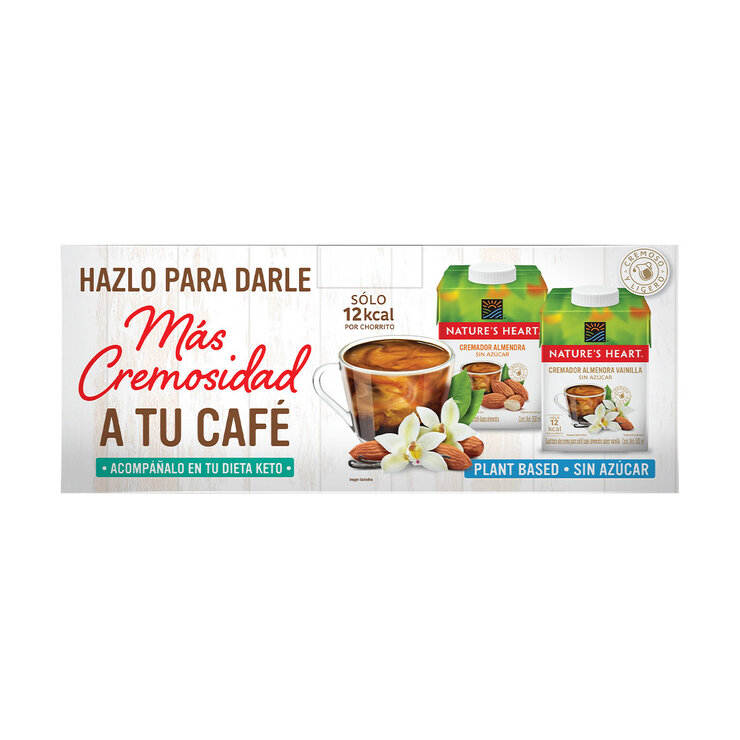 Nature´s Heart Cremadores Almendra Keto 4 pzas de 500 ml — Imagen 3 de 4