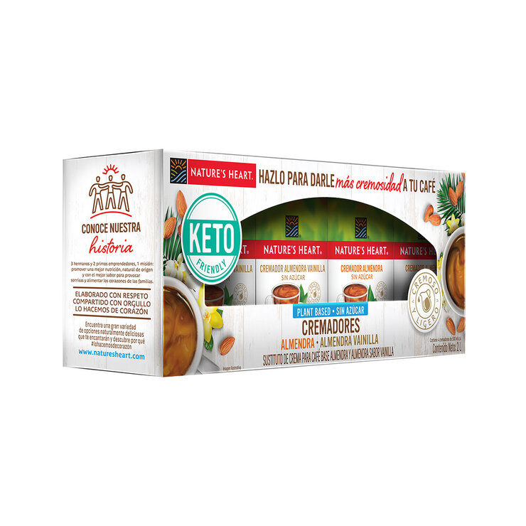 Nature´s Heart Cremadores Almendra Keto 4 pzas de 500 ml — Imagen 4 de 4