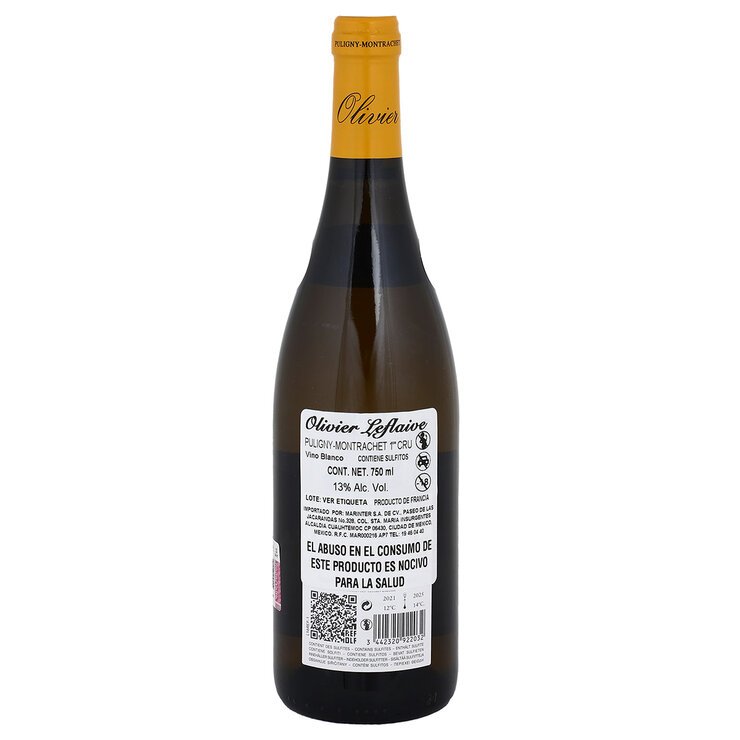 Vino Blanco Olivier Leflaive Puligny-Montrachet 1er Cru 750ml — Imagen 3 de 3