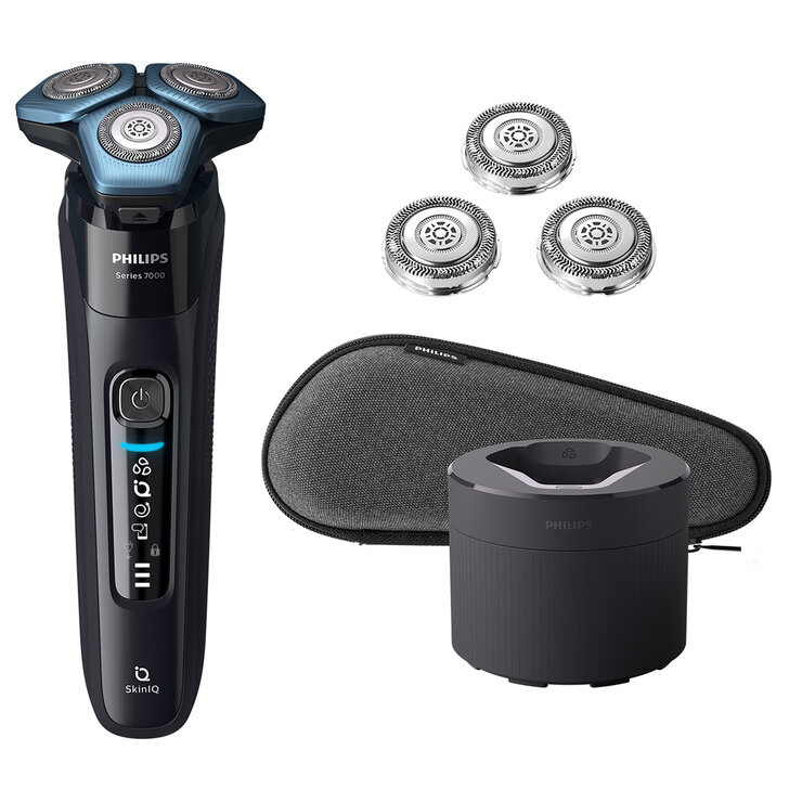 Philips, Rasuradora Eléctrica en Húmedo y Seco con Tecnología SkinIQ y Cabezales De Repuesto Series 7000 — Imagen 1 de 4