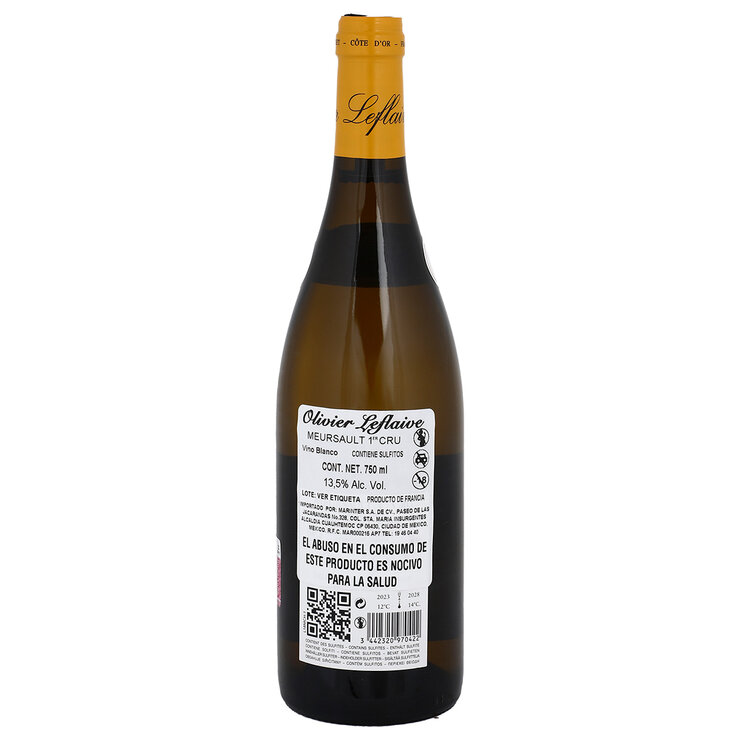 Vino Blanco Olivier Leflaive Meursault 1er Cru 750ml — Imagen 3 de 3