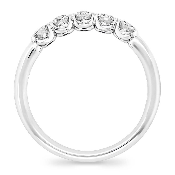 Anillo, 0.54ctw Diamantes, Oro Blanco de 14K — Imagen 3 de 4