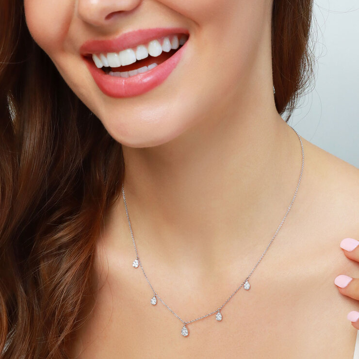 Collar de Diamantes, 0.45ctw, Oro Amarillo de 14K  — Imagen 2 de 2