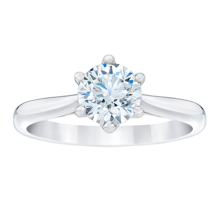 Anillo, 1.0ct Diamante Solitario, Platino  — Imagen 1 de 4