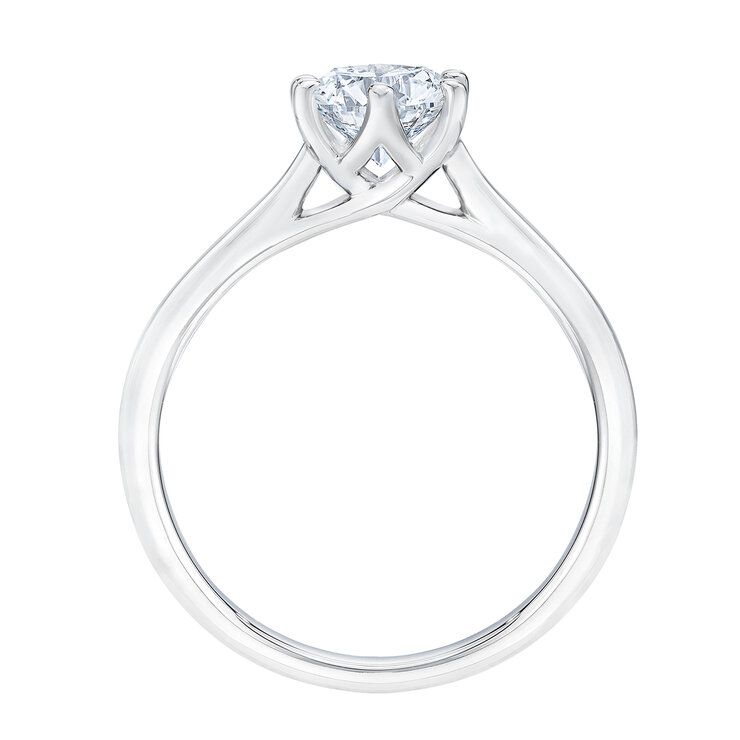 Anillo, 1.0ct Diamante Solitario, Platino  — Imagen 3 de 4
