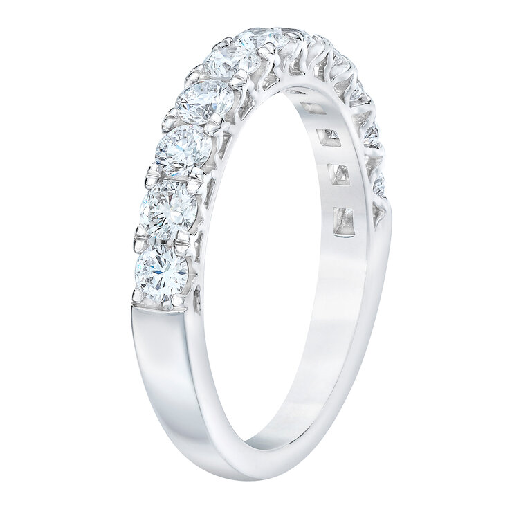 Anillo, 1.0ctw Diamantes, Oro Blanco de 14K — Imagen 2 de 3