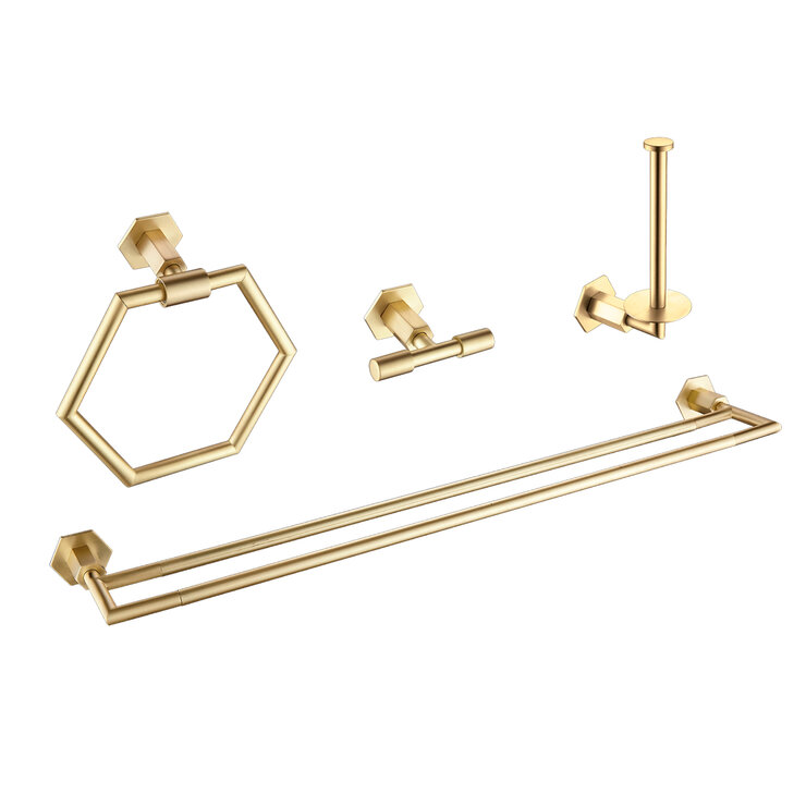 15West, Set de Accesorios para Baño York - Oro Cepillado — Imagen 1 de 4