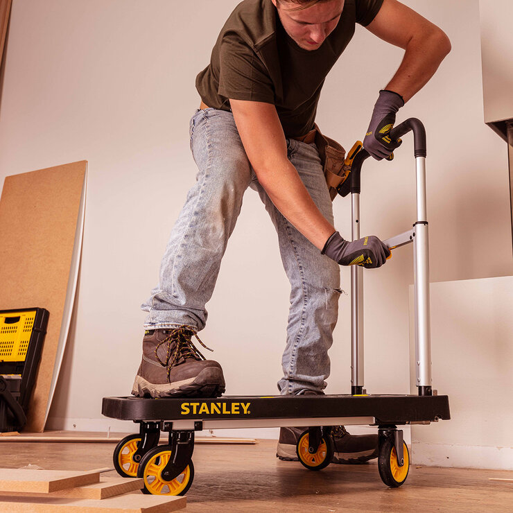 Stanley, Combo de Carretilla con Plataforma Plegable + Canastilla Multiusos — Imagen 4 de 4