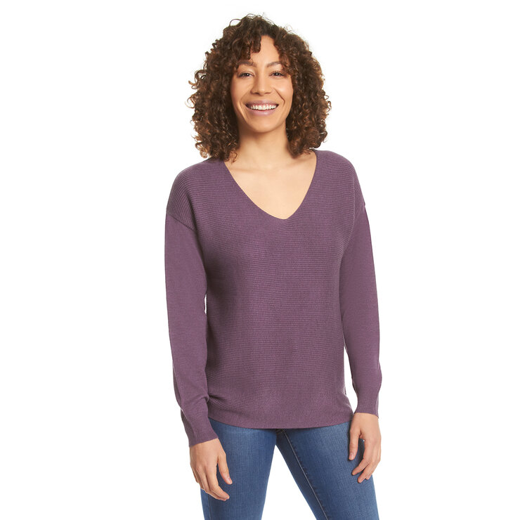 Ella Moss Blusa de Manga Larga con Cuello en-V para Dama Varias Tallas y Colores — Imagen 4 de 4