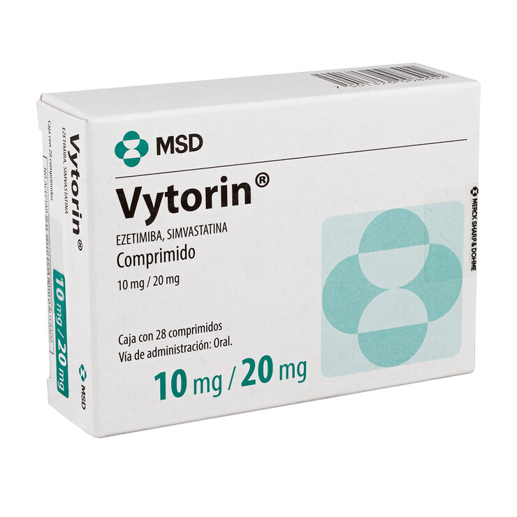 Vytorin 10/20mg 28 Comprimidos — Imagen 1 de 2