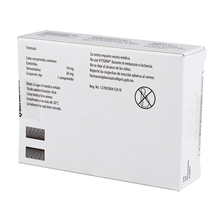 Vytorin 10/20mg 28 Comprimidos — Imagen 2 de 2