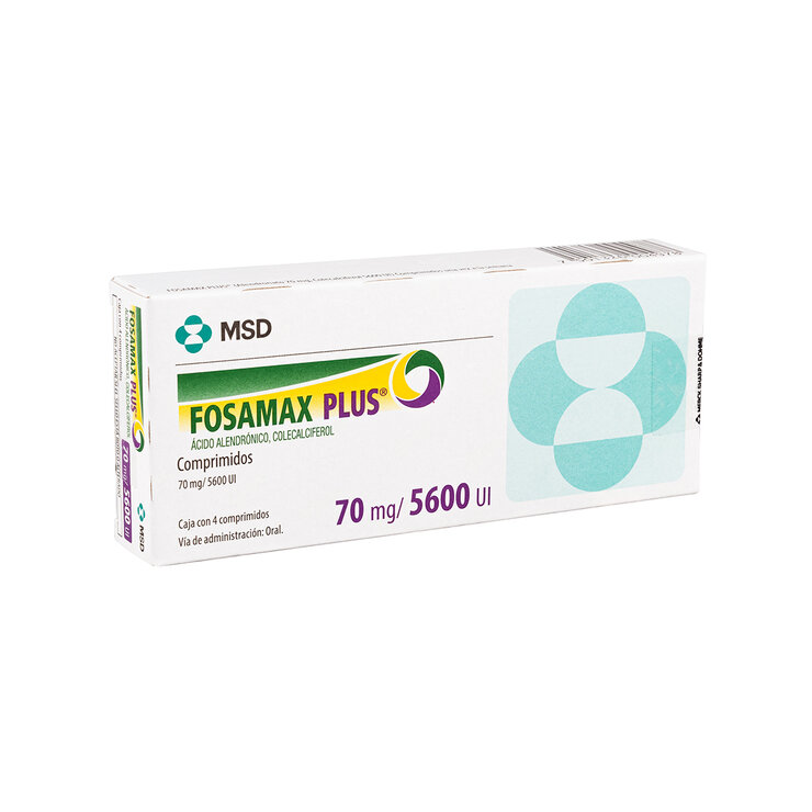 Fosamax Plus 70mg/5600UI 4 Comprimidos — Imagen 3 de 3