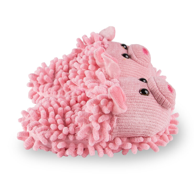 Cozy Home Pantufla Fuzzy Puerco para Niño/Niña hasta Talla 18 — Imagen 2 de 3