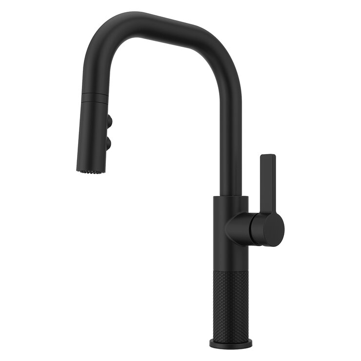 Pfister, Grifo Monomando de Cocina Desplegable Montay, Negro Mate