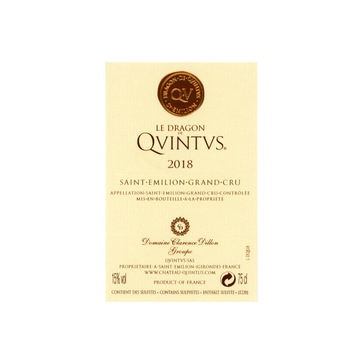 Vino Tinto Le Dragon De Quintus 2018 750ml — Imagen 2 de 3