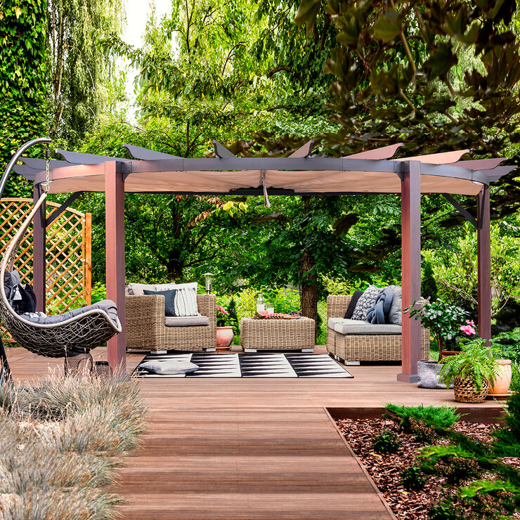 Shandong, Pérgola Semicircular Iris de 3 m x  6.5 m