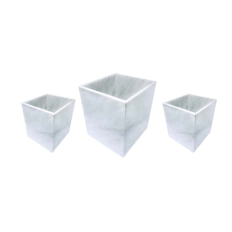 Luhom, Juego de 3 Cubos Multiusos de Mármol — Imagen 3 de 3