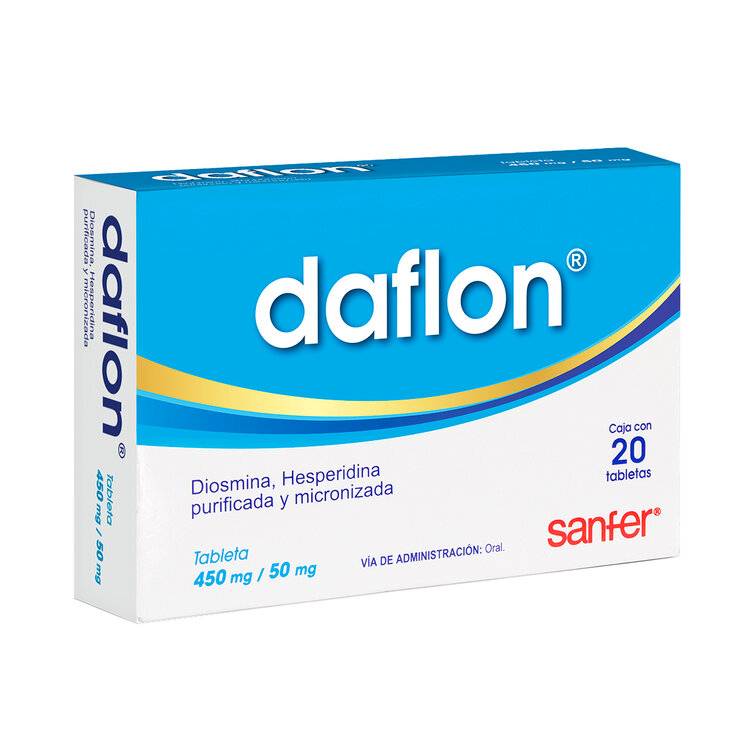 Daflon 500mg con 20 Tabletas — Imagen 2 de 3