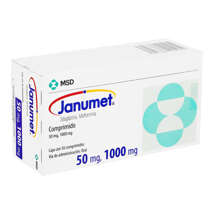 Janumet 50/1000 mg 56 Comprimidos — Imagen 2 de 3