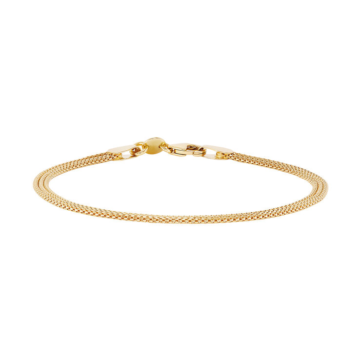 Pulsera, 17.78cm, Oro Italiano de 14K — Imagen 2 de 4