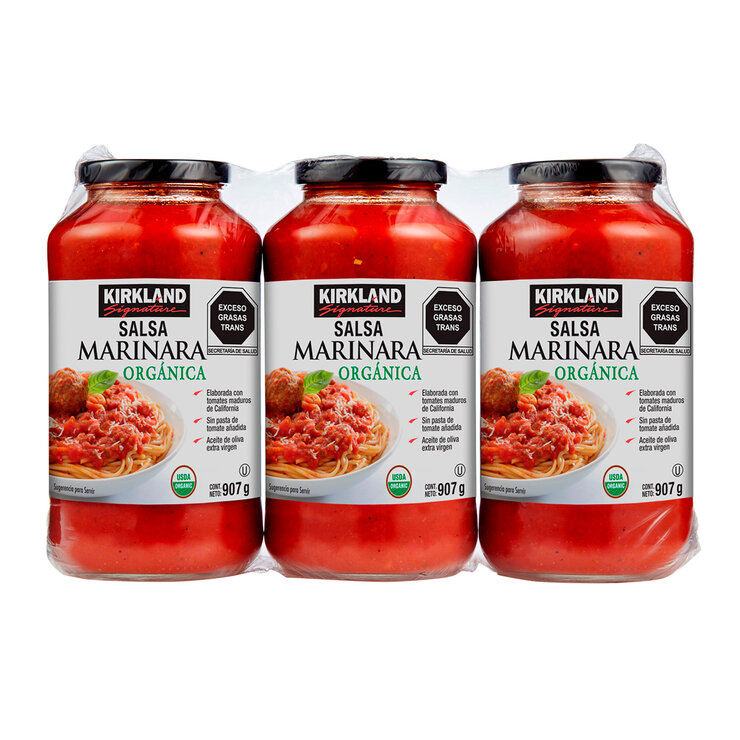 Kirkland Signature Salsa Marinara Orgánica 3 pzas de 907 g — Imagen 1 de 2