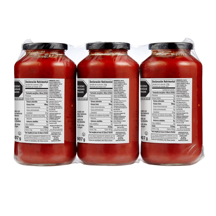 Kirkland Signature Salsa Marinara Orgánica 3 pzas de 907 g — Imagen 2 de 2