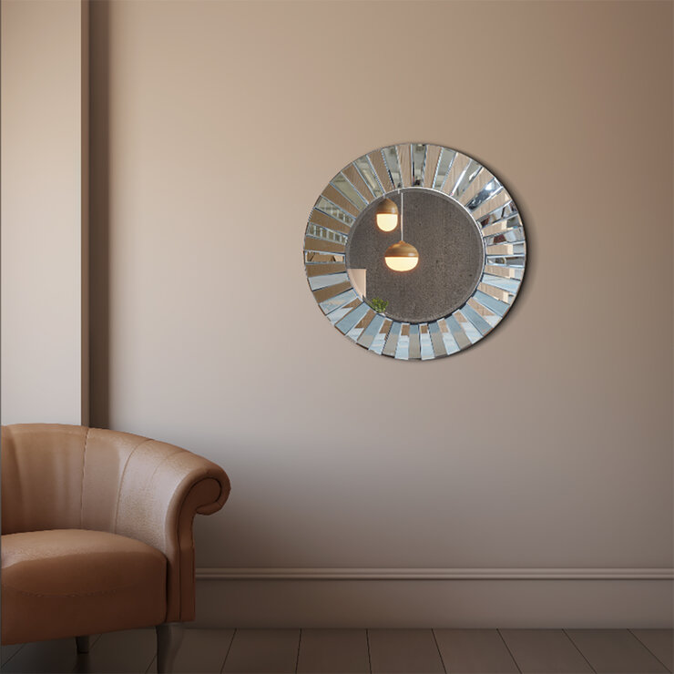A&E, Espejo Redondo De Cristal Chester 76x76 cm — Imagen 1 de 3