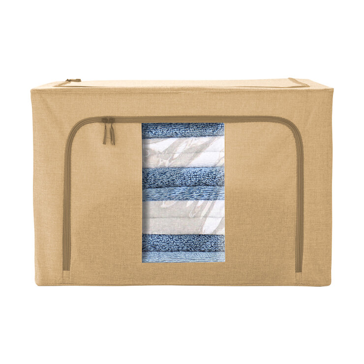 AG Box, Set de 2 Cajas Flexibles de Almacenamiento Beiges — Imagen 2 de 4