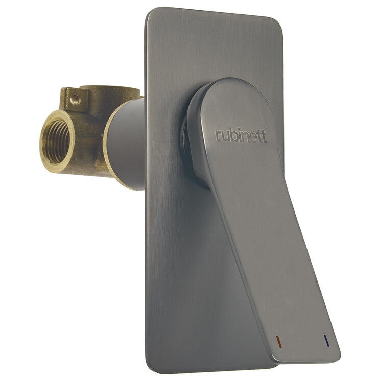 Rubinett, Monomando de Pared para Regadera Paloma - Gun Metal — Imagen 2 de 4
