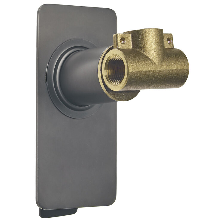 Rubinett, Monomando de Pared para Regadera Paloma - Gun Metal — Imagen 3 de 4