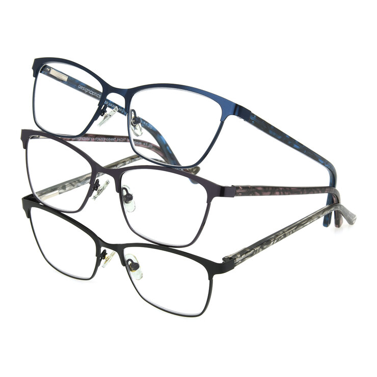 FOSTER GRANT, Lentes de Lectura, Dioptria +2.75, Addie, 3pzas — Imagen 1 de 4