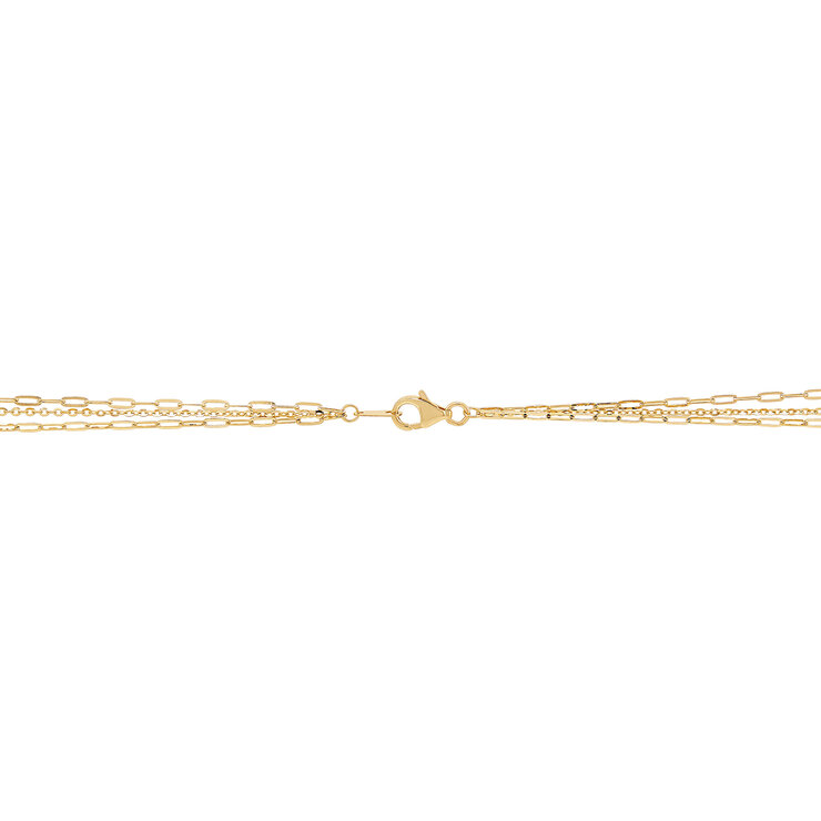 Cadena multicapa, Oro Amarillo de 14K — Imagen 3 de 4