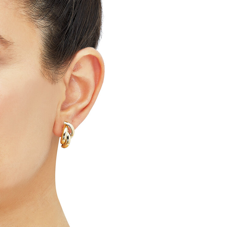 Aretes, Oro Amarillo de 14K — Imagen 4 de 4
