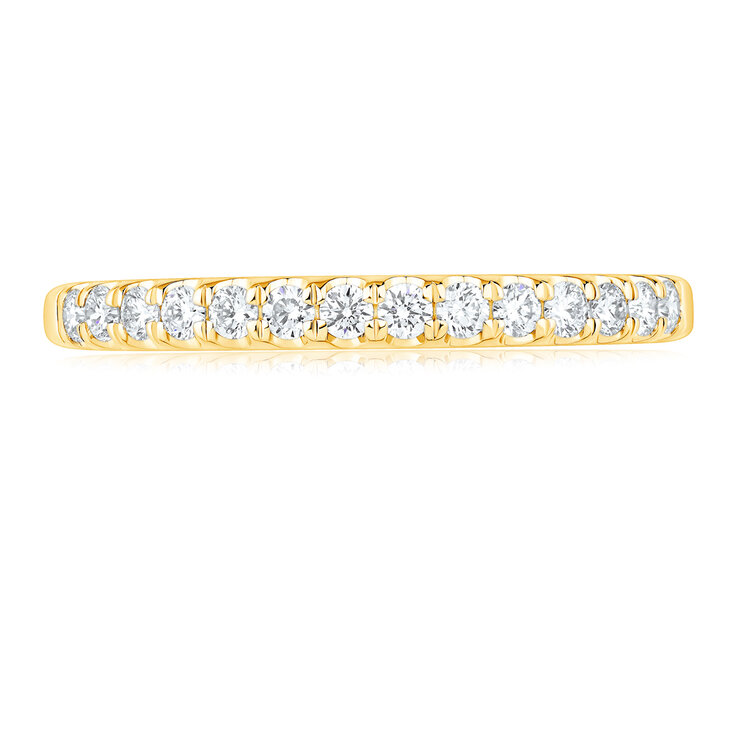 Anillo, 0.25ctw Diamantes, Oro Amarillo de 14K — Imagen 2 de 4