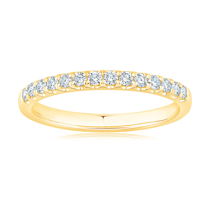 Anillo, 0.25ctw Diamantes, Oro Amarillo de 14K — Imagen 1 de 4