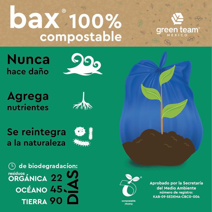 Bax Pupo Bolsas Naturales para Heces de Mascota Biodegradables y Compostables  240 Bolsas 20 rollos  — Imagen 4 de 4