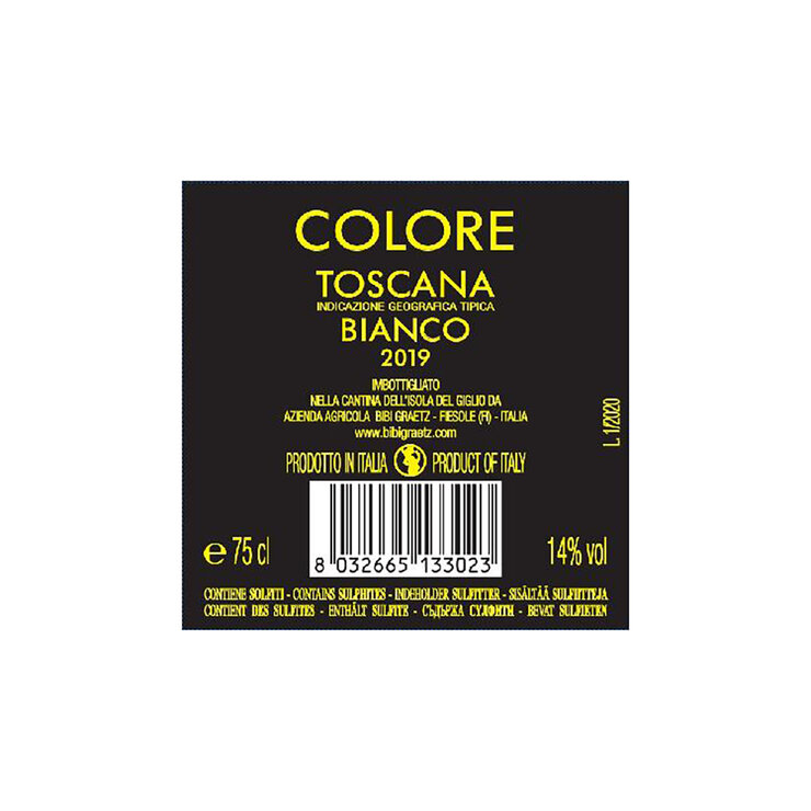 Vino Blanco Colore Bianco 2019 750ml — Imagen 3 de 3