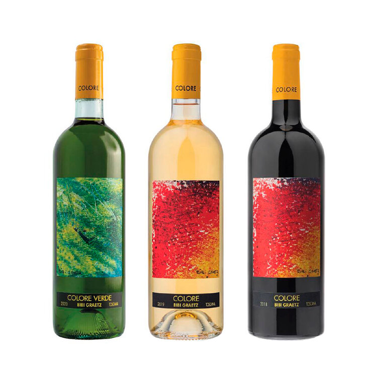 Vinos Tinto, Blanco y Aceite de Oliva Bibi Graetz 3/750ml — Imagen 1 de 4