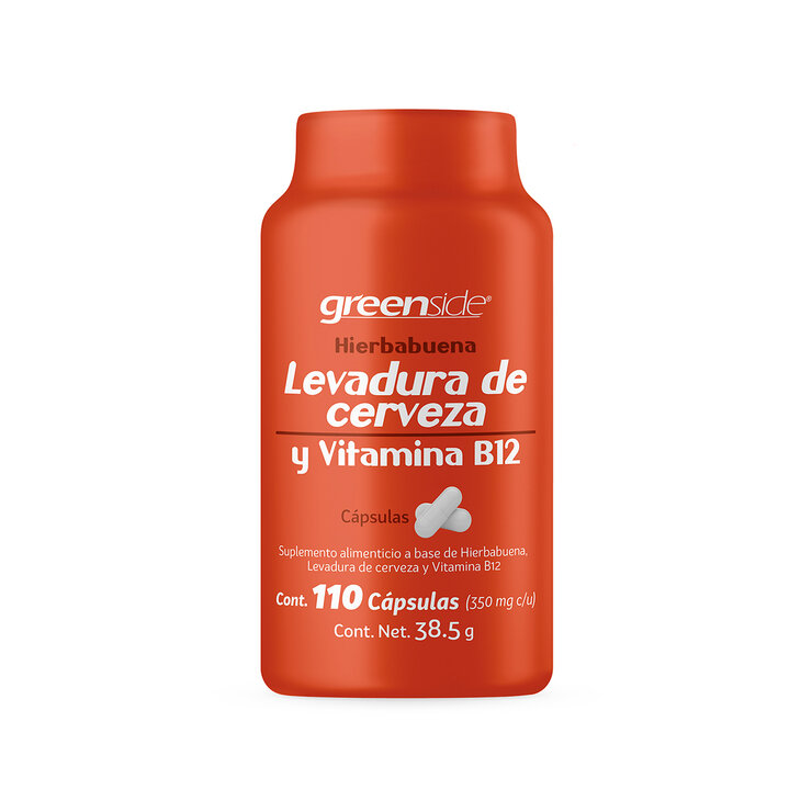 Greenside Vitamina B12 +  Levadura de Cerveza 110 Cápsulas  — Imagen 1 de 3