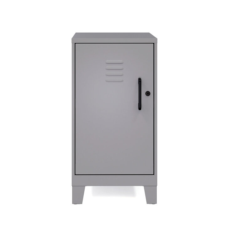 Hirsh Locker Metálico Con 2 Repisas Color Plata — Imagen 1 de 4