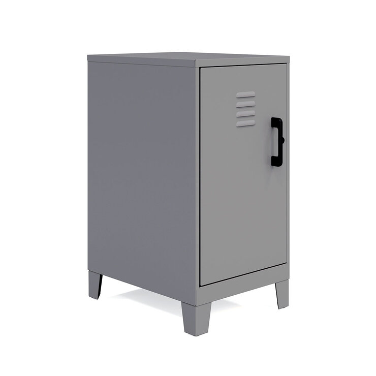 Hirsh Locker Metálico Con 2 Repisas Color Plata — Imagen 3 de 4