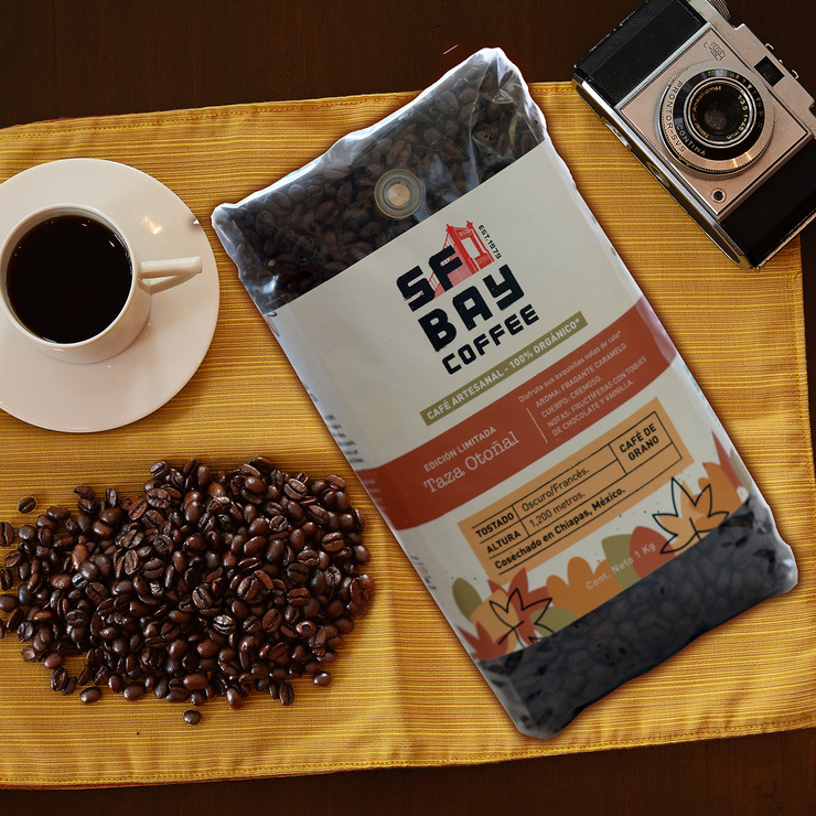 San Francisco Bay Coffee Café en Grano Taza Otoñal 1 Kg — Imagen 2 de 4