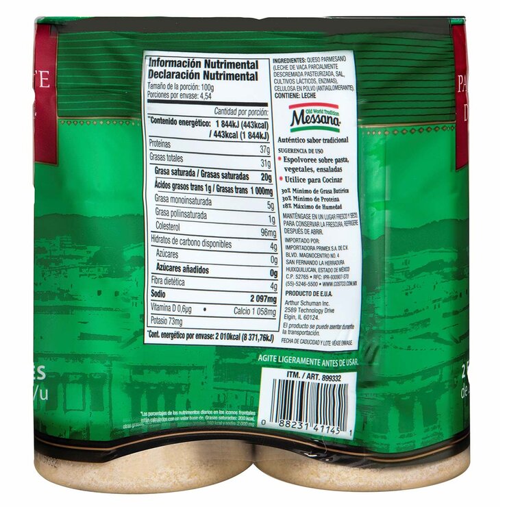 Messana Queso Parmesano 2 pzas de 227 g — Imagen 2 de 4