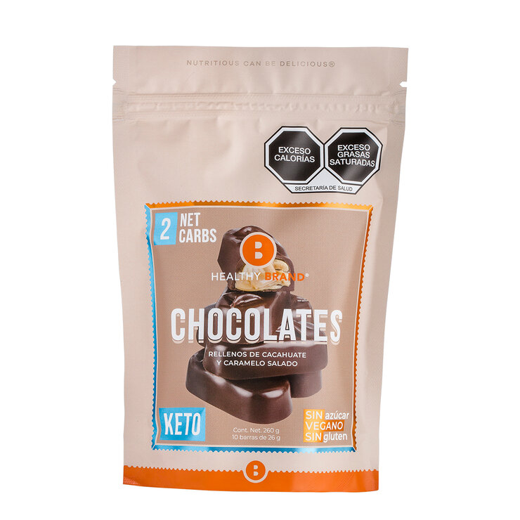 Healthy Brand Chocolates Keto 10 pzas de 26 g
