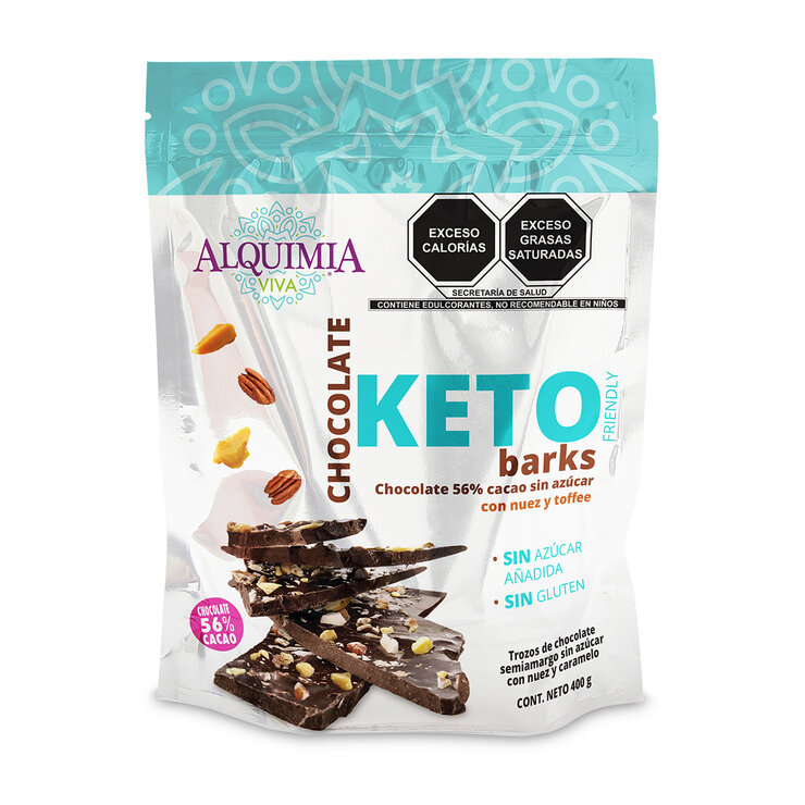 Alquimia Chocolate Keto Barks 400 g — Imagen 1 de 3