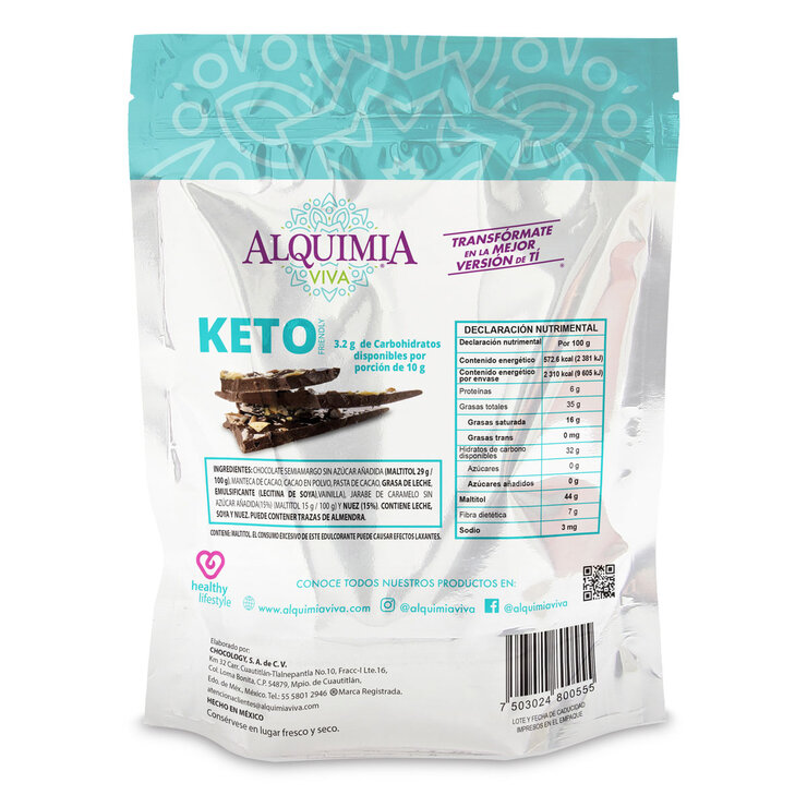 Alquimia Chocolate Keto Barks 400 g — Imagen 2 de 3