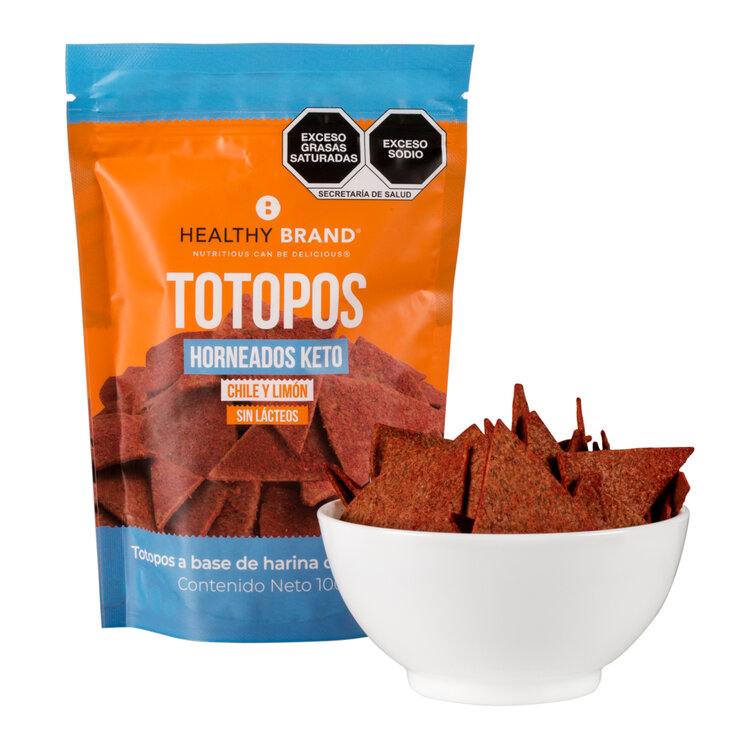 Healthy Brand Totopos Horneados Keto con Chile  y Limón 100 g — Imagen 3 de 3