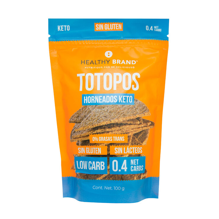 Healthy Brand Totopos Horneados Keto 100 g — Imagen 1 de 3