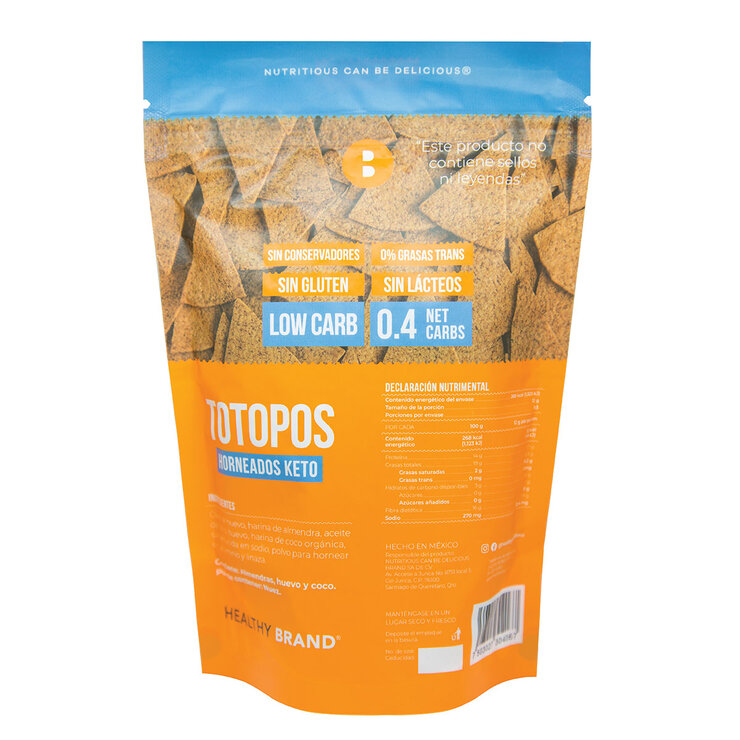 Healthy Brand Totopos Horneados Keto 100 g — Imagen 2 de 3