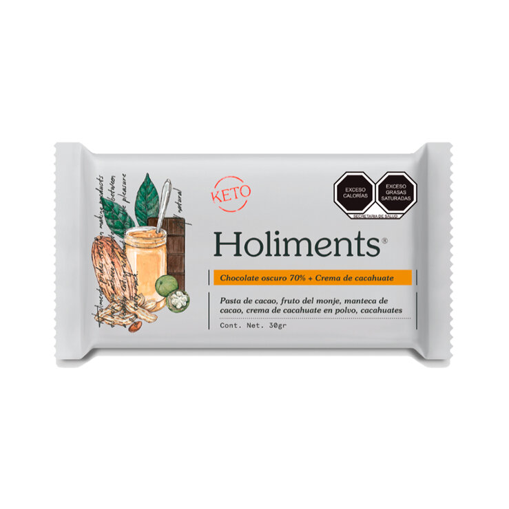 Holiments Surtido de Barras de Chocolate Obscuro 6 pzas de 30 g — Imagen 3 de 4